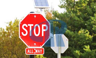 solar traffic signs